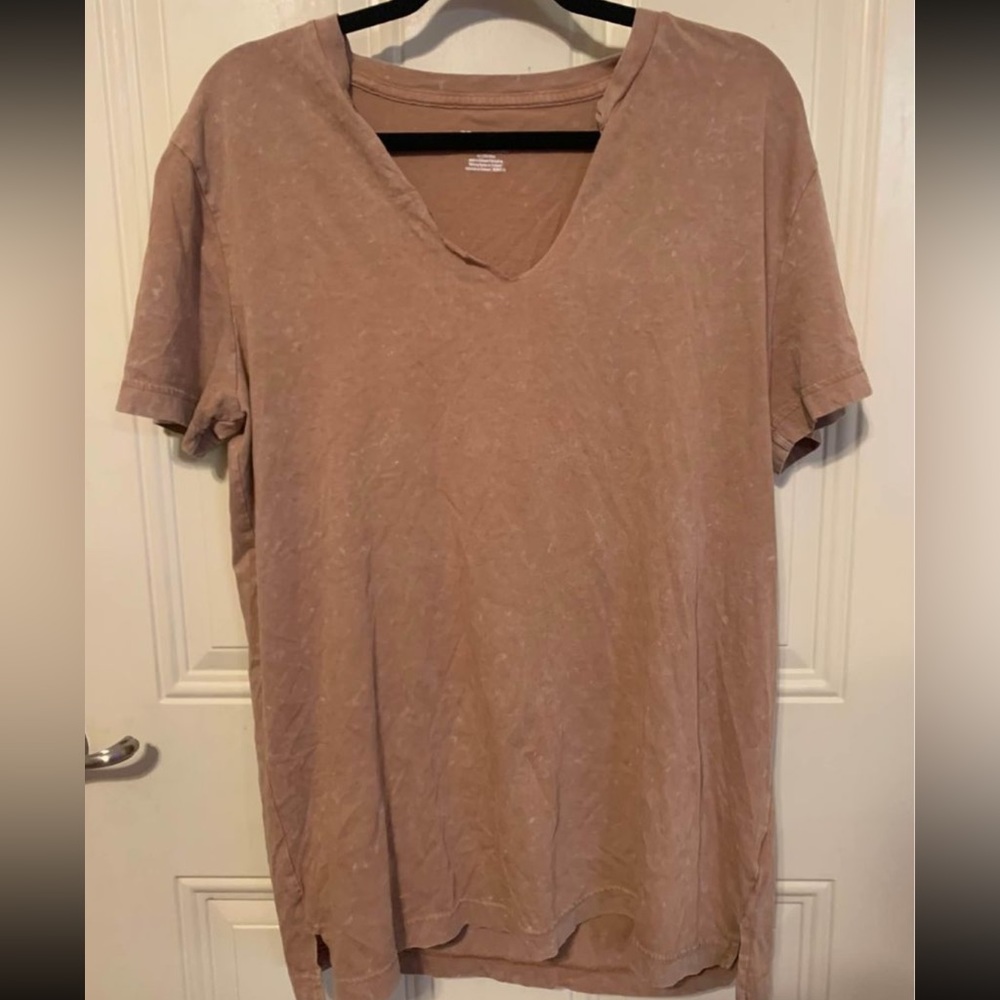 PINK brown tee